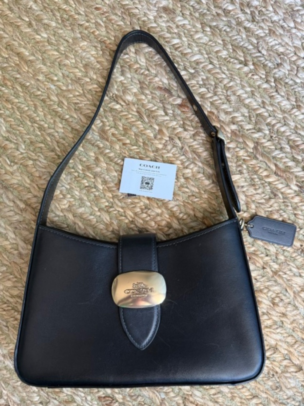 Coach Eliza black shoulder bag